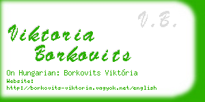 viktoria borkovits business card